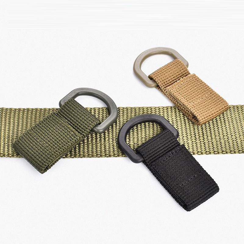 D Ring Strap - Tactical Webbing D-Ring Hook Hanger for