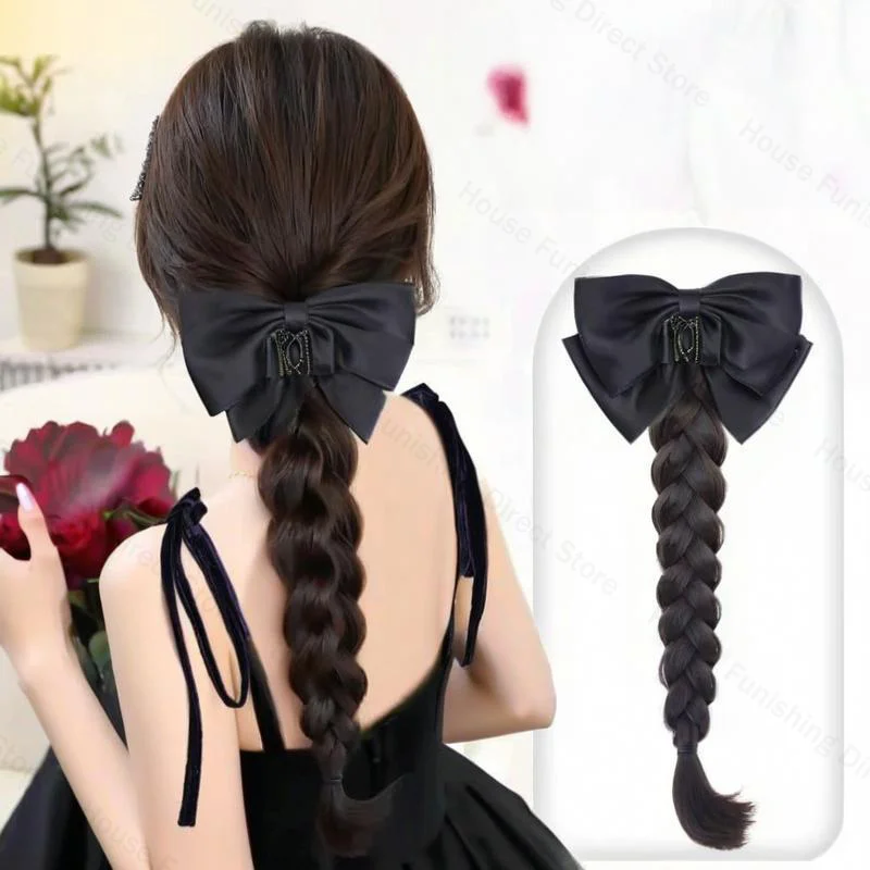Cosplay Prop Bow - NEW Claw Clip Bow Wig Ponytail