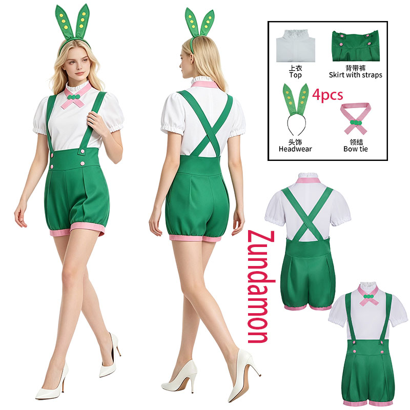 Cosplay Prop Bow - WHH Anime Zundamon Cosplay Costume Top