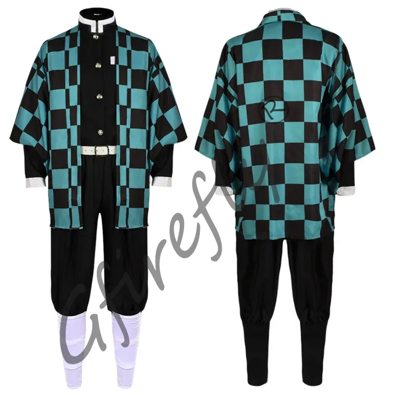 Kamado Tanjirou Cosplay Costum - Cosplay Prop Katana ulasan dan harga