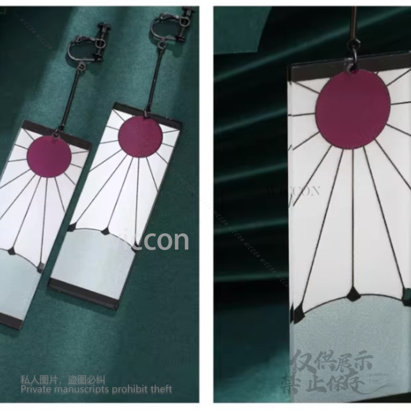 Acrylic Earrings Ear Clips Sty - Acrylic Cosplay Prop ulasan dan harga