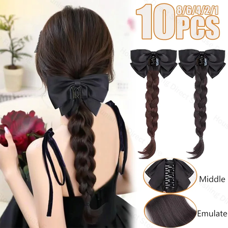 NEW Claw Clip Bow Wig Ponytail - Cosplay Prop Bow ulasan dan harga