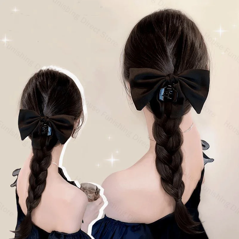 NEW Claw Clip Bow Wig Ponytail - Cosplay Prop Bow ulasan dan harga