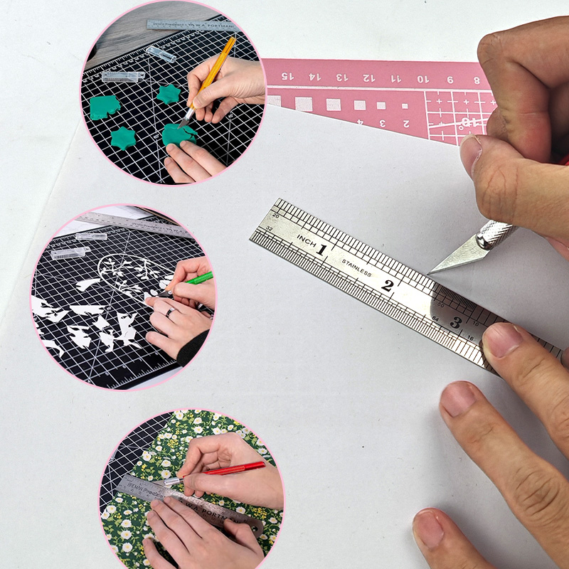 A4 Pvc Hand Cutting Mat Set, A - Craft Knife Set ulasan dan harga