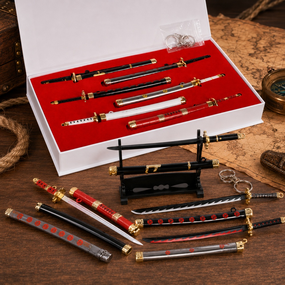 Anime One Piece Zoro Sword Key - Cosplay Prop Katana ulasan dan harga