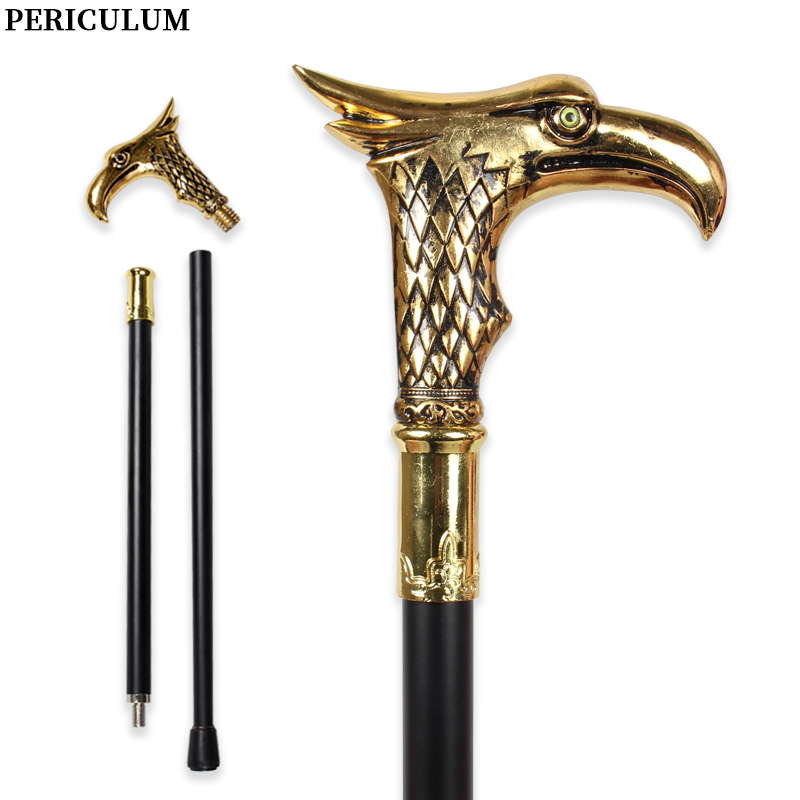 Shiny Gold Eagle Head Walking  - Detachable Cosplay Prop ulasan dan harga