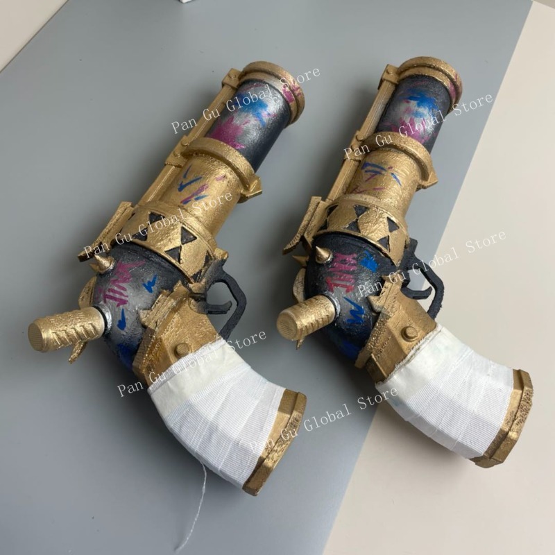 28cm/11.02in Jinx Pistol Custo - Cosplay Prop Katana ulasan dan harga