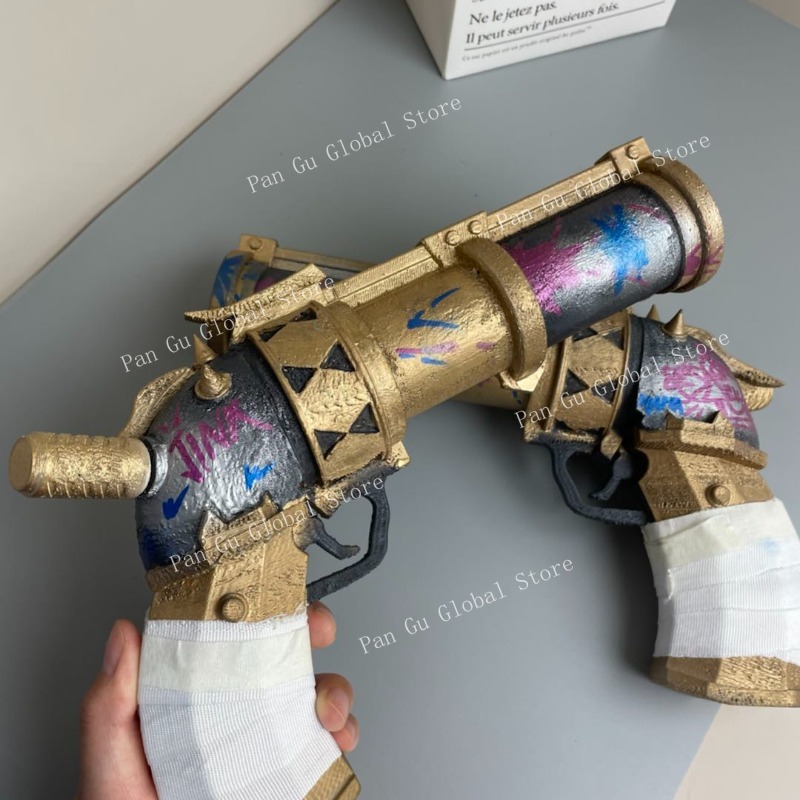 28cm/11.02in Jinx Pistol Custo - Cosplay Prop Katana ulasan dan harga