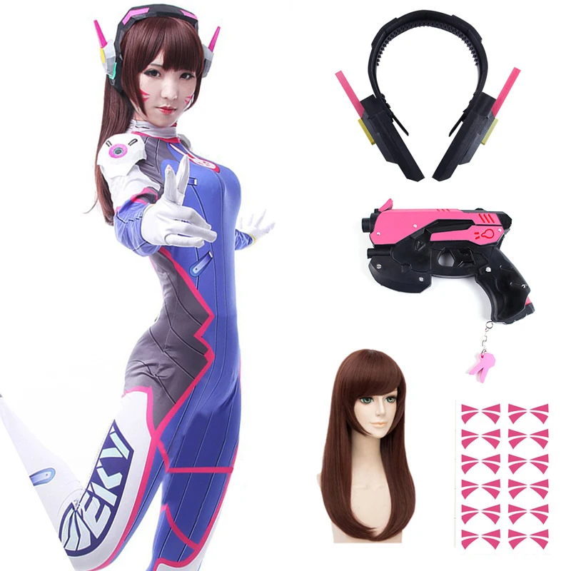 Anime Woman Jumpsuit Tights Dv - Dva Cosplay Prop ulasan dan harga