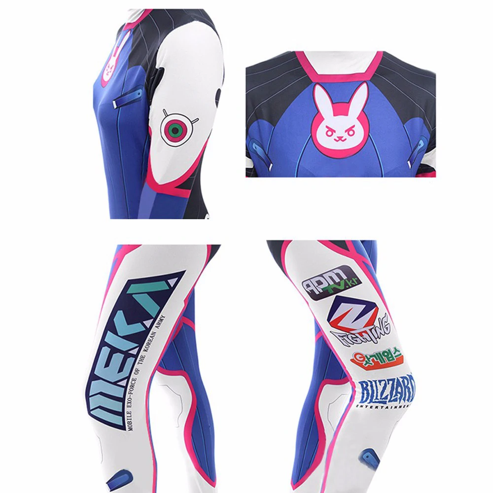 Anime Woman Jumpsuit Tights Dv - Dva Cosplay Prop ulasan dan harga