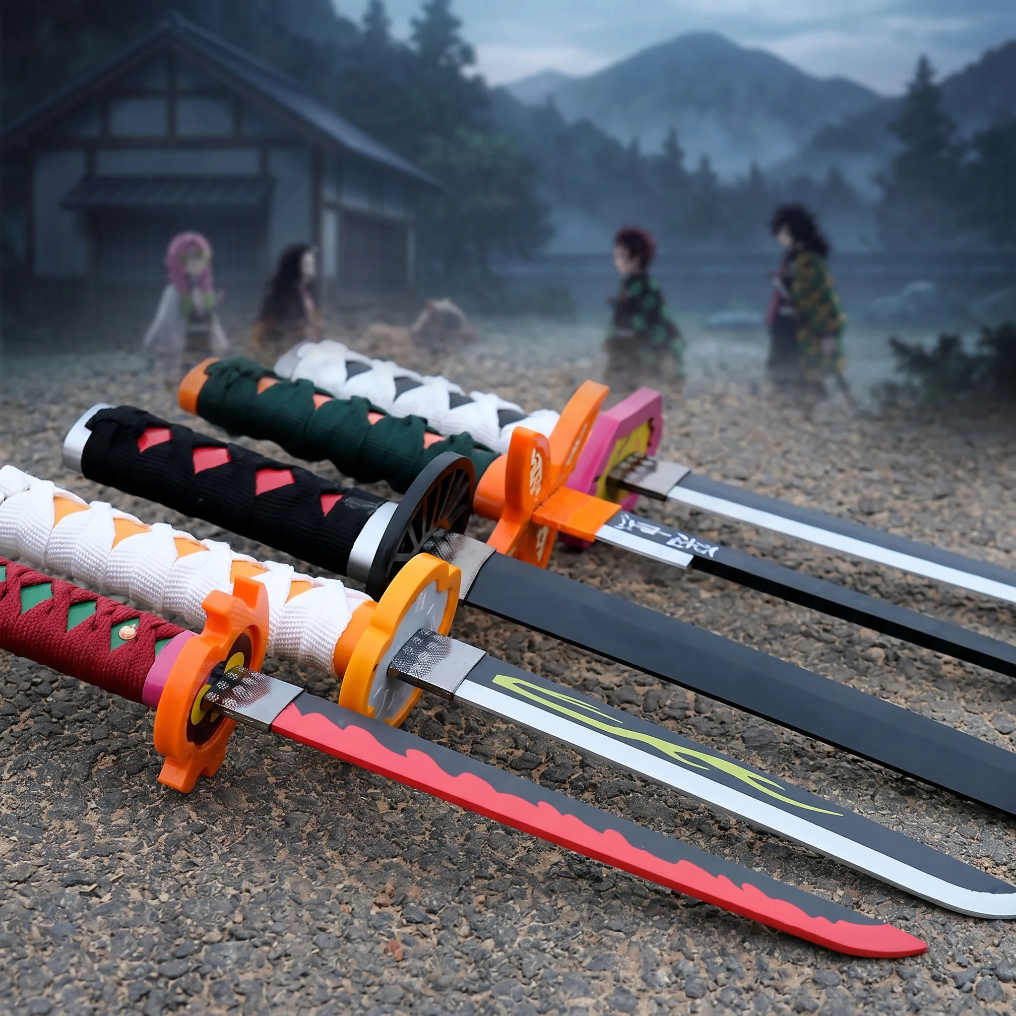 72 104cm Demon Slayer Katana T - Cosplay Prop Katana ulasan dan harga