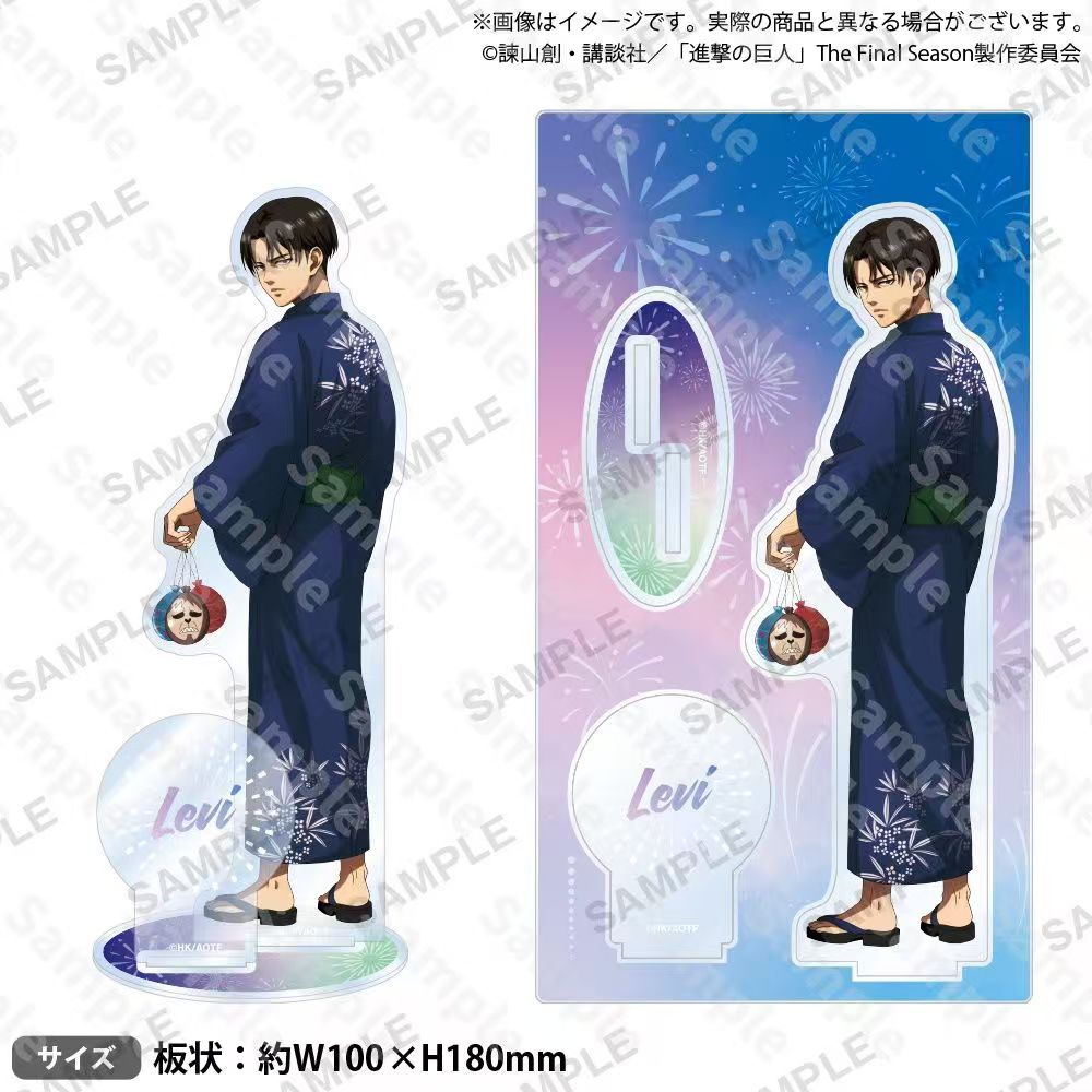 Attacking Giants Levi Figurine - Acrylic Cosplay Prop ulasan dan harga