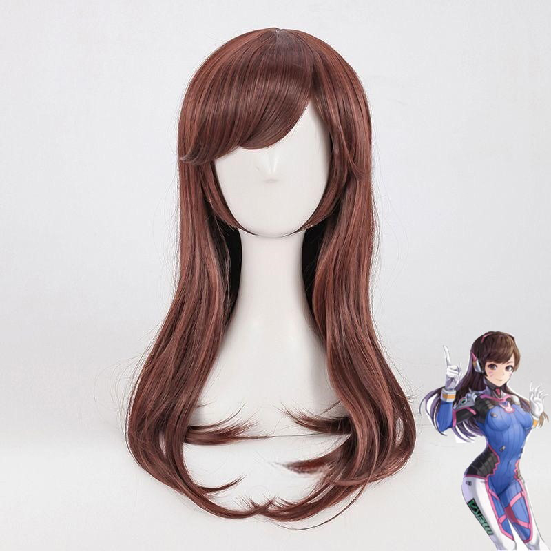 Cosplay Wig Anime Game Overwat - Dva Cosplay Prop ulasan dan harga