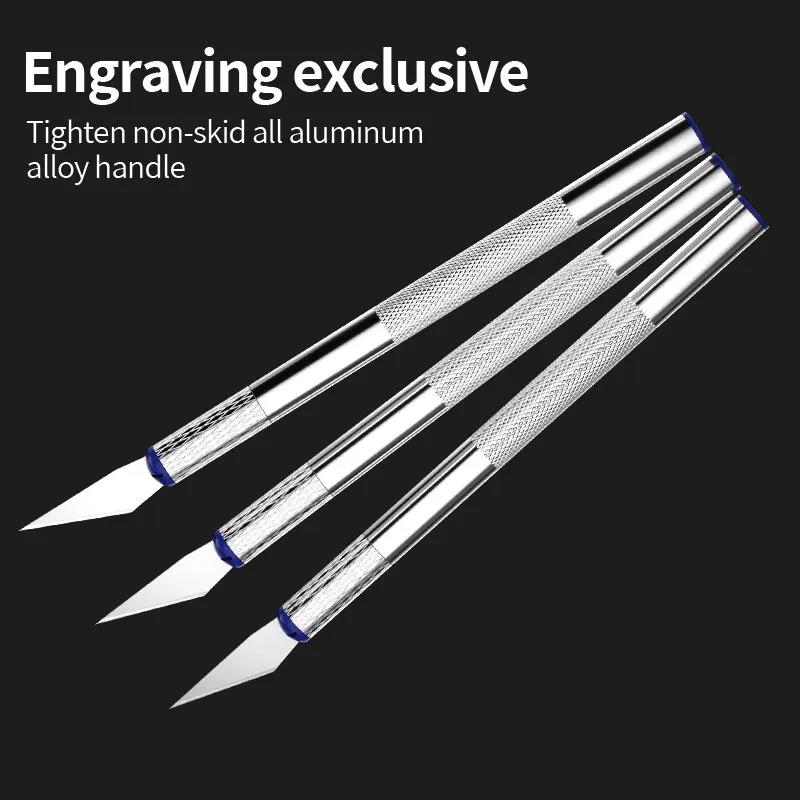 13pcs Metal Scalpel Knife Port - Craft Knife Set ulasan dan harga