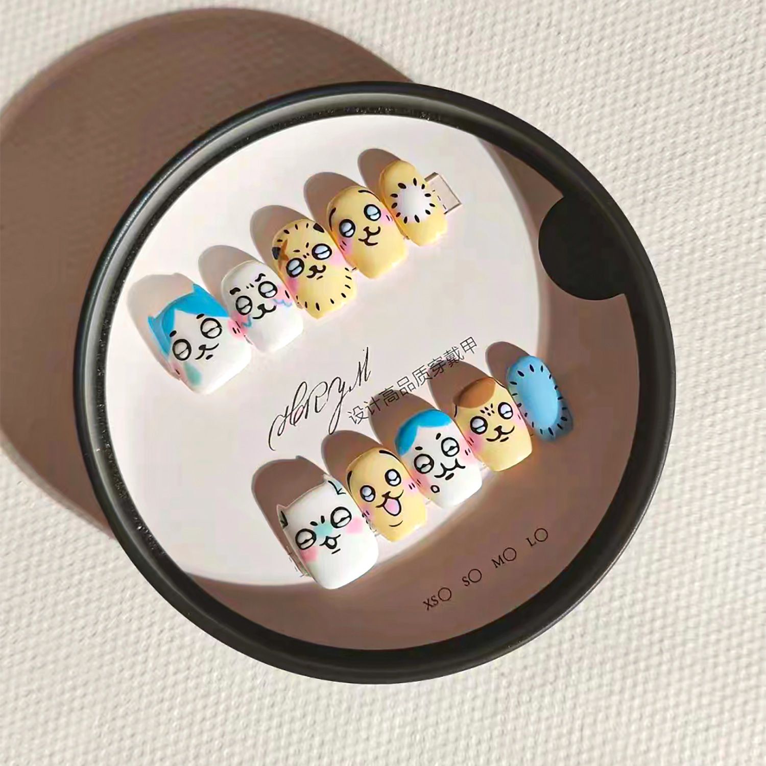 Cute cartoon Rakko press-on na - Detachable Cosplay Prop ulasan dan harga