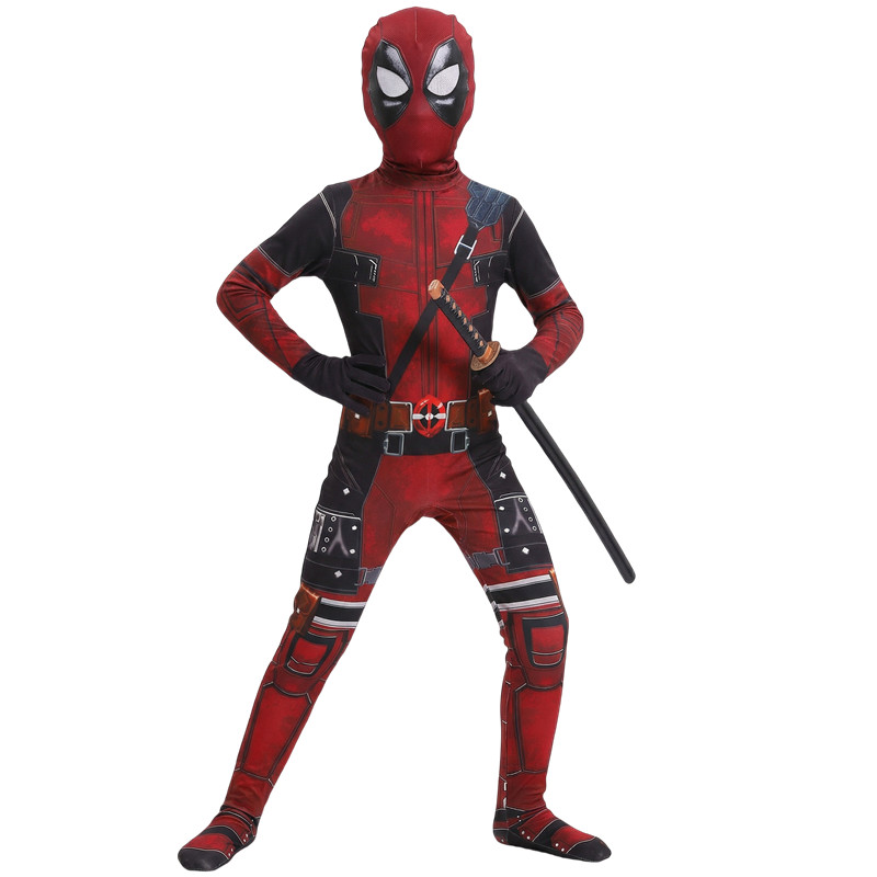 3-12Y Kids Deadpool Costume wi - Cosplay Prop Dagger ulasan dan harga