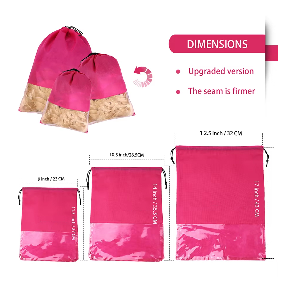 12pcs Portable Non-woven Wig B - Aerith Cosplay Prop ulasan dan harga