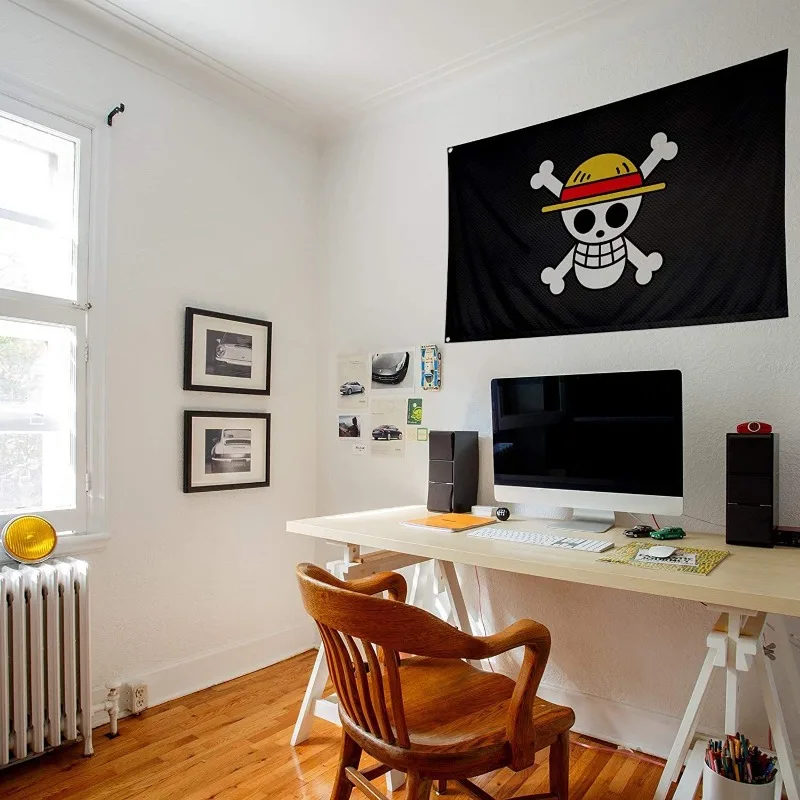 One Piece 90x150cm Pirate Skul - Cosplay Prop Painting ulasan dan harga