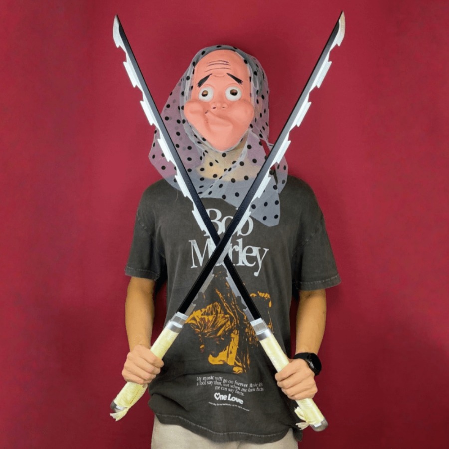 40inch Demon Slayer Inosuke Ka - Cosplay Prop Katana ulasan dan harga