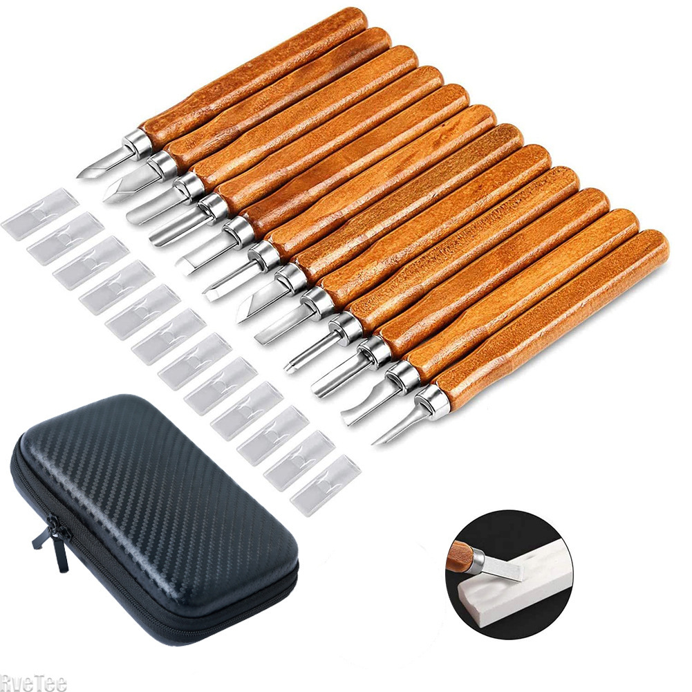 12Pcs SK2 Woodworking Carving  - Craft Knife Set ulasan dan harga
