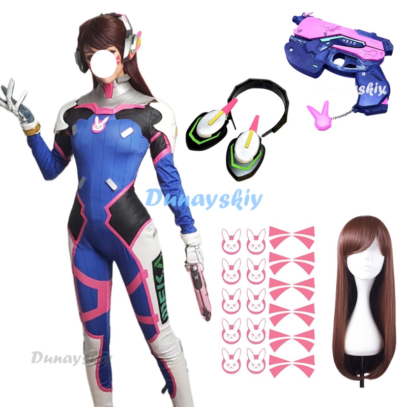 Anime Woman Jumpsuit Tights Dv - Dva Cosplay Prop ulasan dan harga